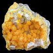 Orpiment With Barite Crystals - Peru #63784-1